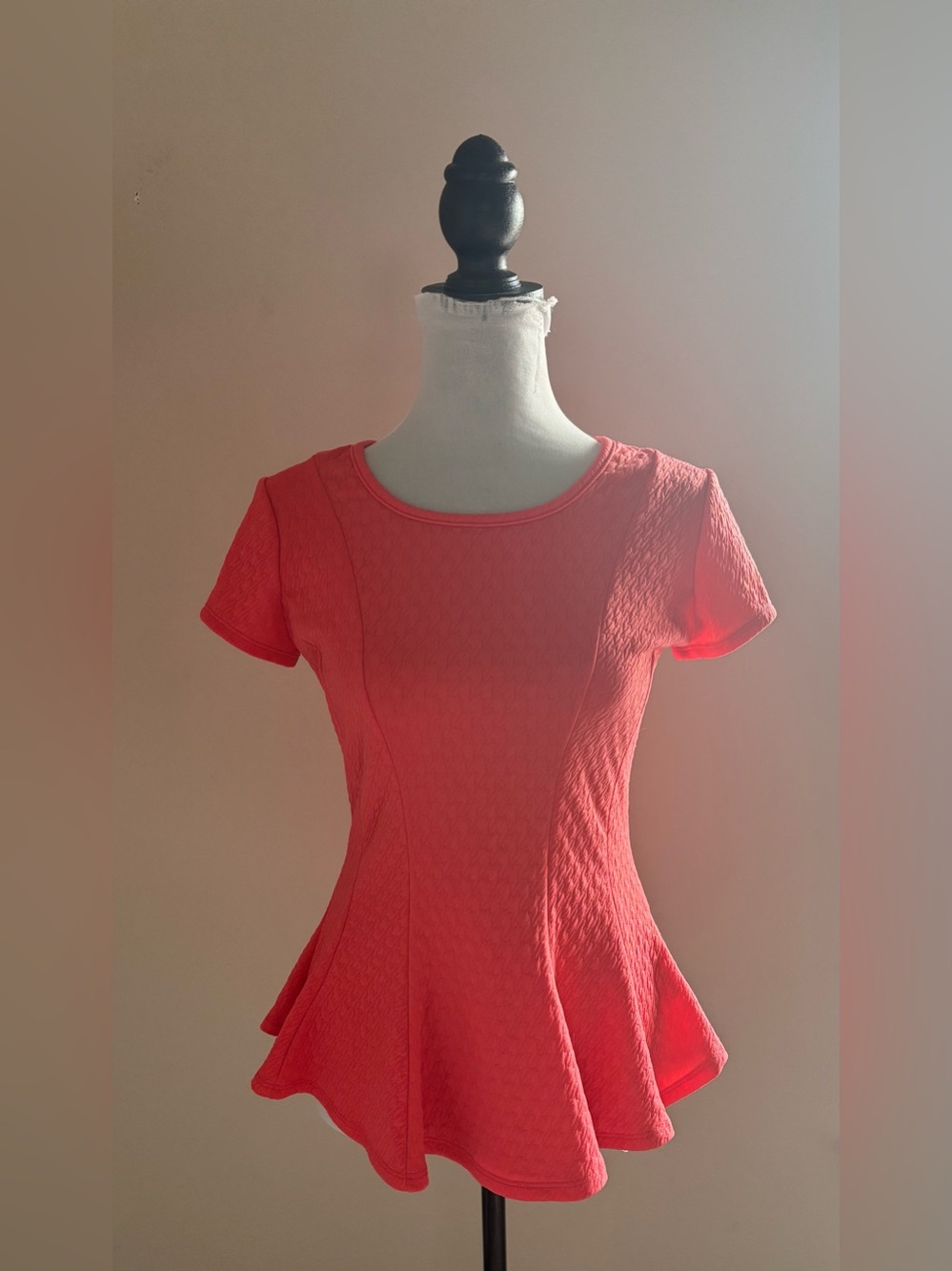 by & by Coral Peplum Knit Top